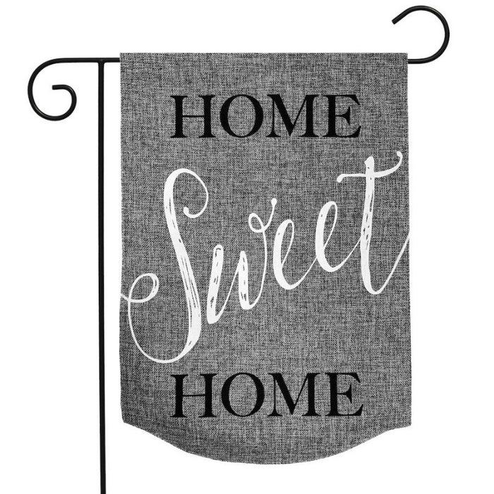 Home Sweet Home Burlap Garden Flag