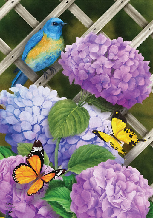 Hydrangea Gathering Banner Flag