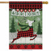 Merry and Bright Reindeer Banner Flag