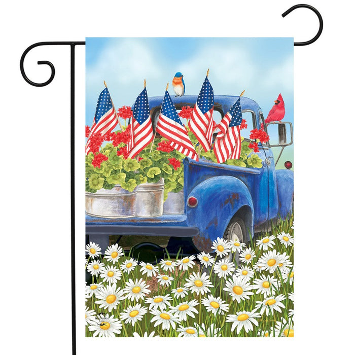 All American Truck Garden Flag