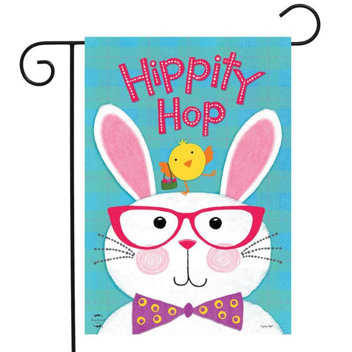Hippity Hop Bunny Garden Flag