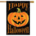 Glowing Jack O Lantern Banner Flag