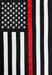 Thin Red Line Fire Support Embroidered Banner Flag