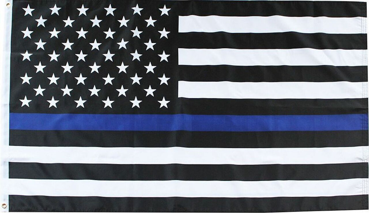 3x5' Thin Blue Line Grommet Flag
