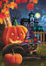 Black Cat Halloween Banner Flag