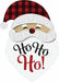 Plaid Santa Burlap Flag