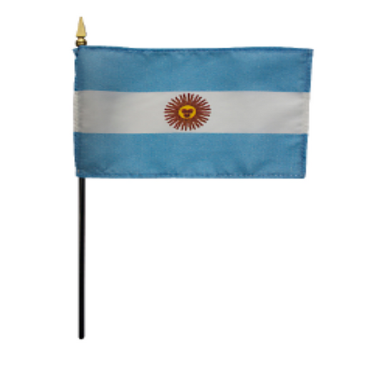 4x6" Argentina Stick Flag