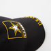 black hat with black and gold army star logo