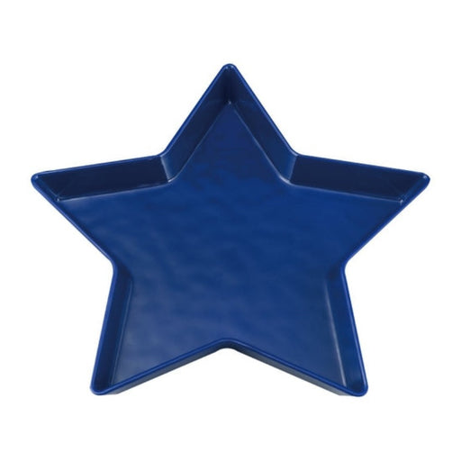 Blue Patriotic Star Melamine 11-1/4" Plate