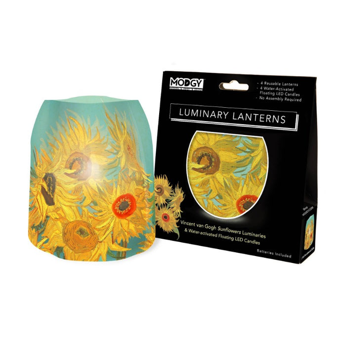 Van Gogh Sunflowers Expandable Luminary Lantern