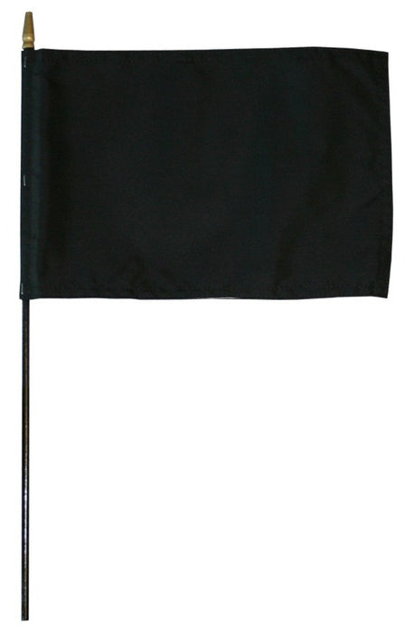 4x5" Black Racing Stick Flag