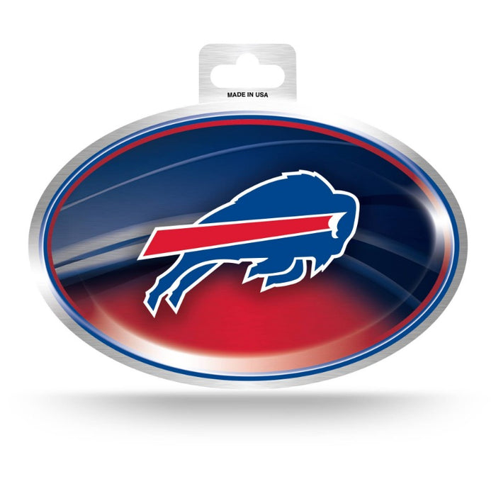 Buffalo Bills Metallic Oval Sticker