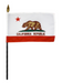 4x6" California Stick Flag