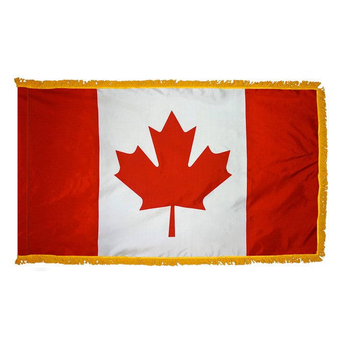 Canada Indoor Nylon Flag w/ Fringe