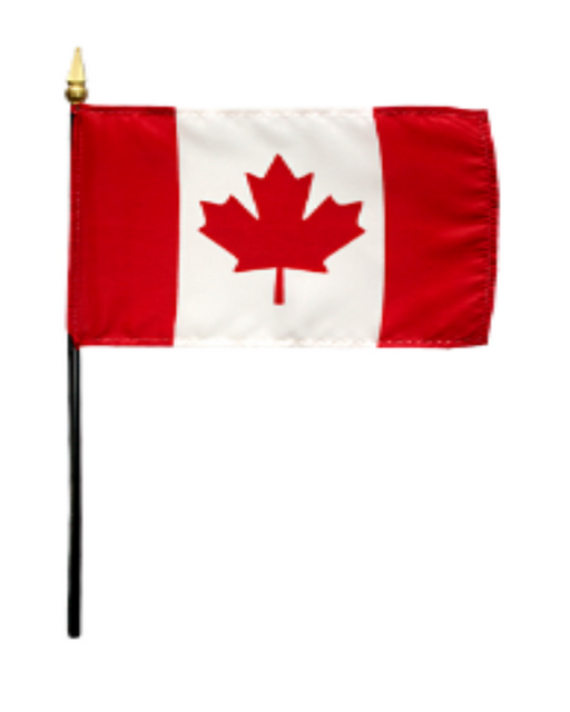 4x6" Canada Stick Flag