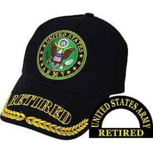 army retired military baseball cap hat