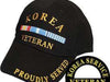 black hat with the korean war veteran ribbon
