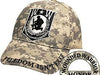 wounded warrior embroidered hat on camo print
