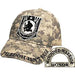 wounded warrior embroidered hat on camo print