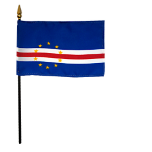 4x6" Cape Verde Stick Flag