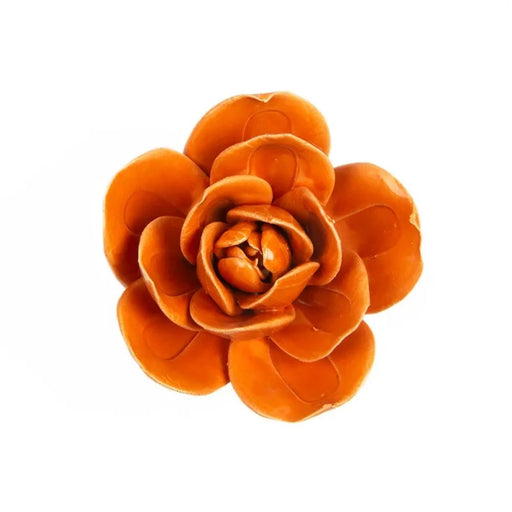 Handmade Ceramic Orange Flower