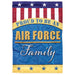 PROUD TO BE AN AIR FORCE FAMILY Double Applique Garden Flag