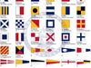 chart with the full alphabet of nautical flags