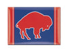metal magnet with the retro red standing buffalo in the center