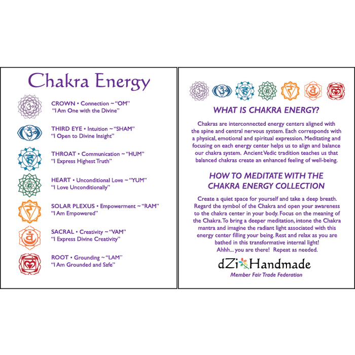 27" 7 Sacred Chakras Prayer Flag Set