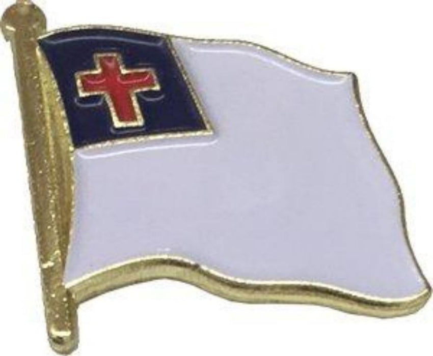 CHRISTIAN FLAG LAPEL PIN