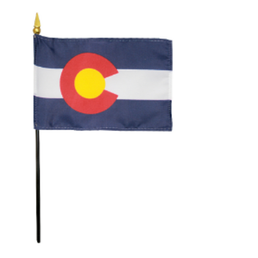 4x6" Colorado Stick Flag