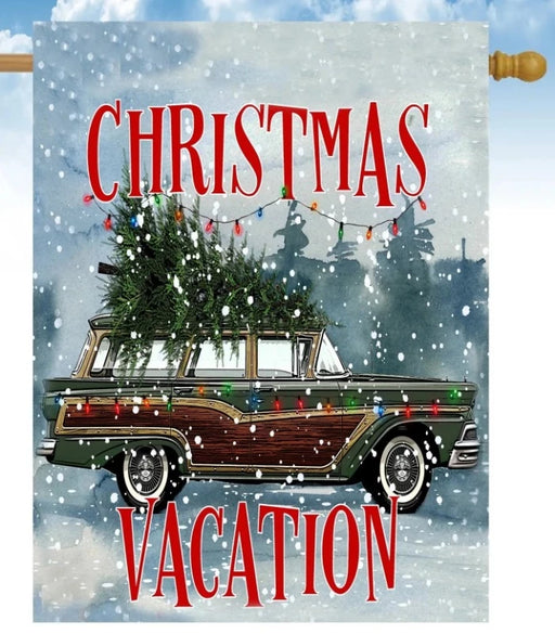Christmas Vacation Banner Flag