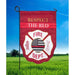 Respect the Red Fire Department Support Applique Garden Flag