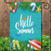 Hello Summer Garden Flag