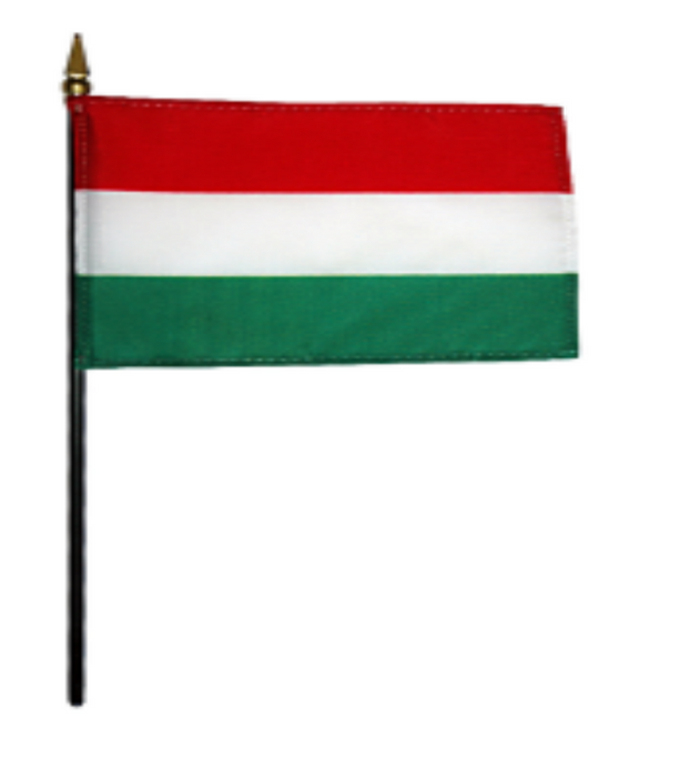 4x6" Hungary Stick Flag