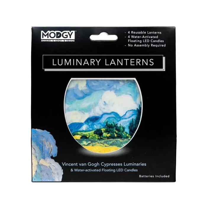 Van Gogh Cypresses Expandable Luminary Lantern