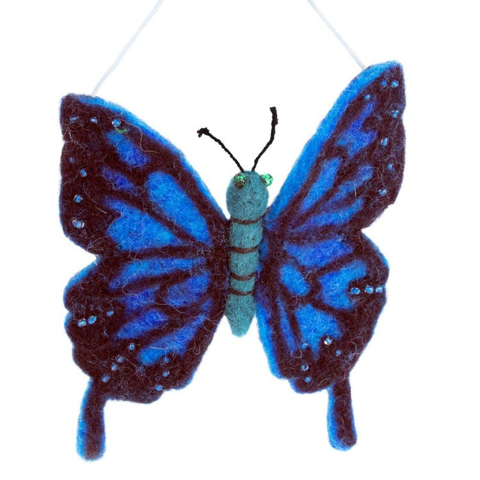 Blue Swallowtail Woolie Ornament