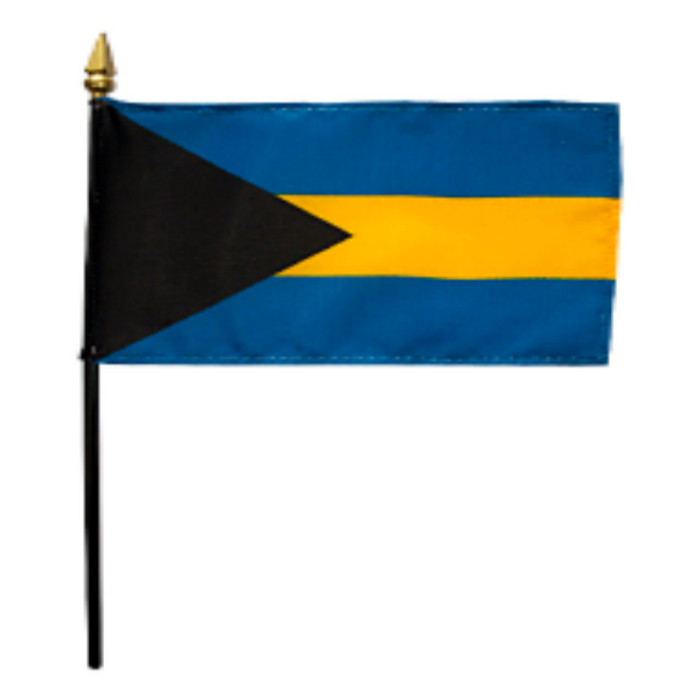 4x6" Bahamas Stick Flag
