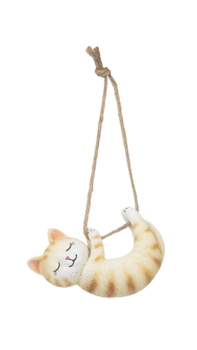 Orange Kitten Hanging Mini Planter