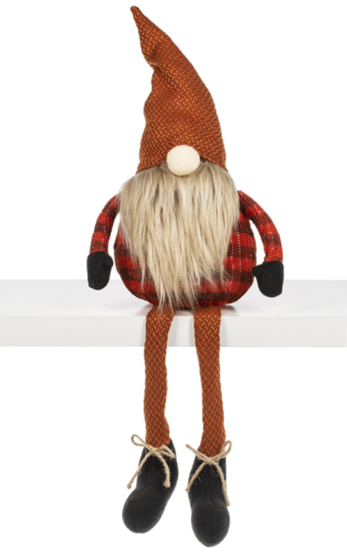 Red Hat Fall Gnome Shelf Sitter
