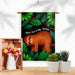 Don't Hurry Be Happy Sloth Garden Flag can be used indoors or outside, dowel not inlcuded