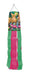 bunnies on a fence windsock with alternating pink and green windsock tails