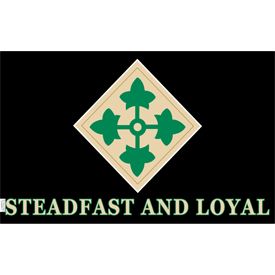 3x5' 4th Infantry Division Polyester Flag
