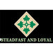 3x5' 4th Infantry Division Polyester Flag