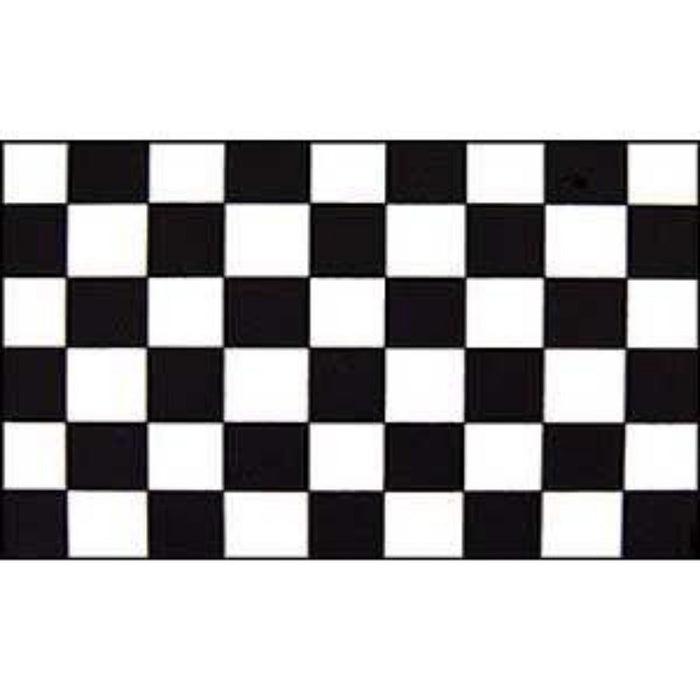 Black and White Checkered Polyester Flag