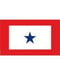 3x5 ft 1-Star Service Flag