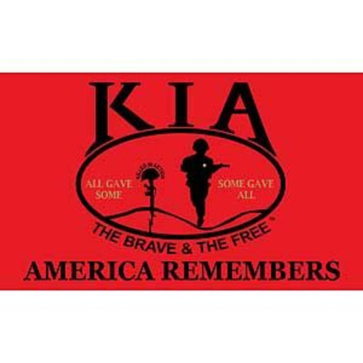 3X5' Killed In Action (KIA) Polyester Flag