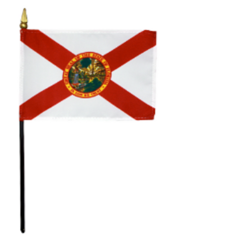 4x6" Florida Stick Flag