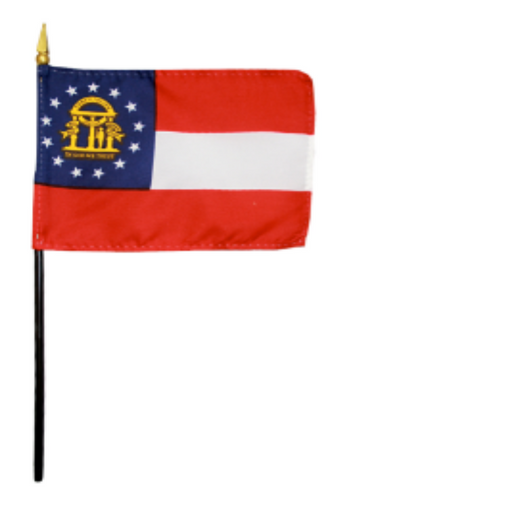 4x6" Georgia Stick Flag