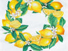 Lemon Wreath Burlap Banner Flag